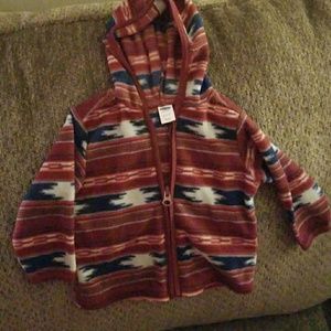 Fleece oldnavy zip up with hood